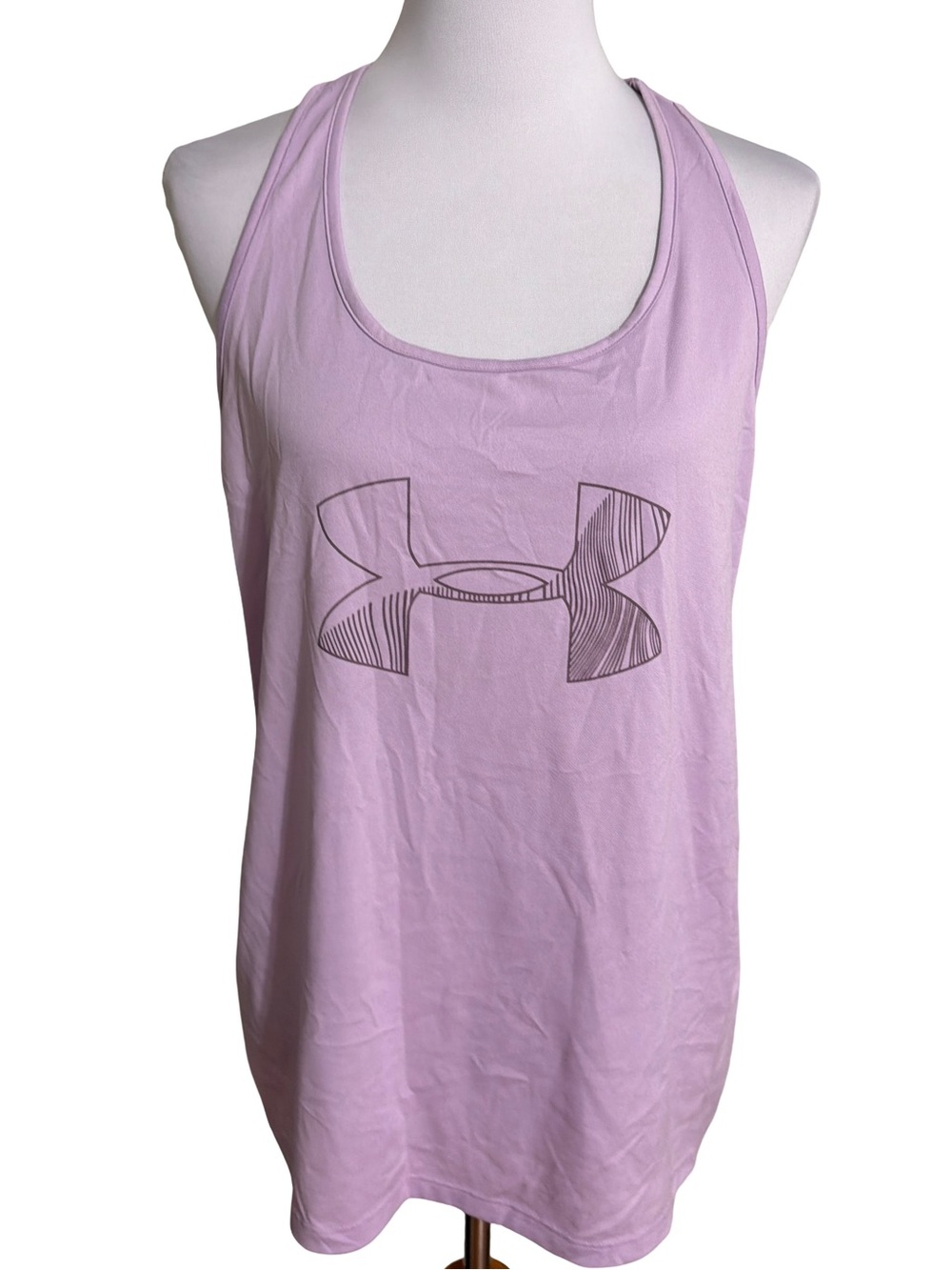 Under Armour Light Lavender Racerback Tank with Logo
